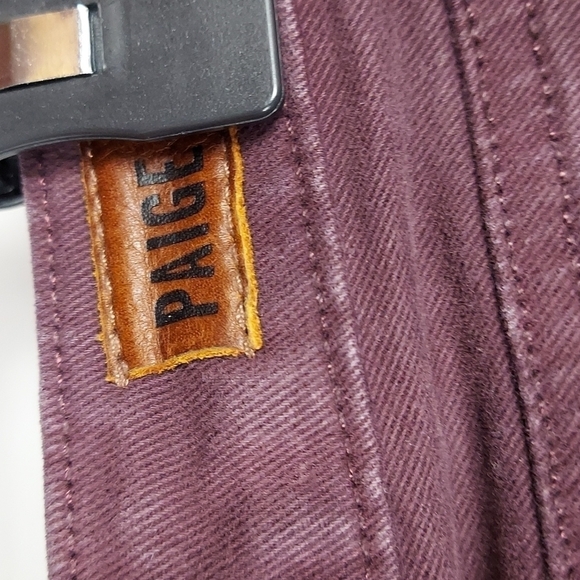 Purple/ Maroon Jeans by Paige, size 27 - Picture 6 of 9